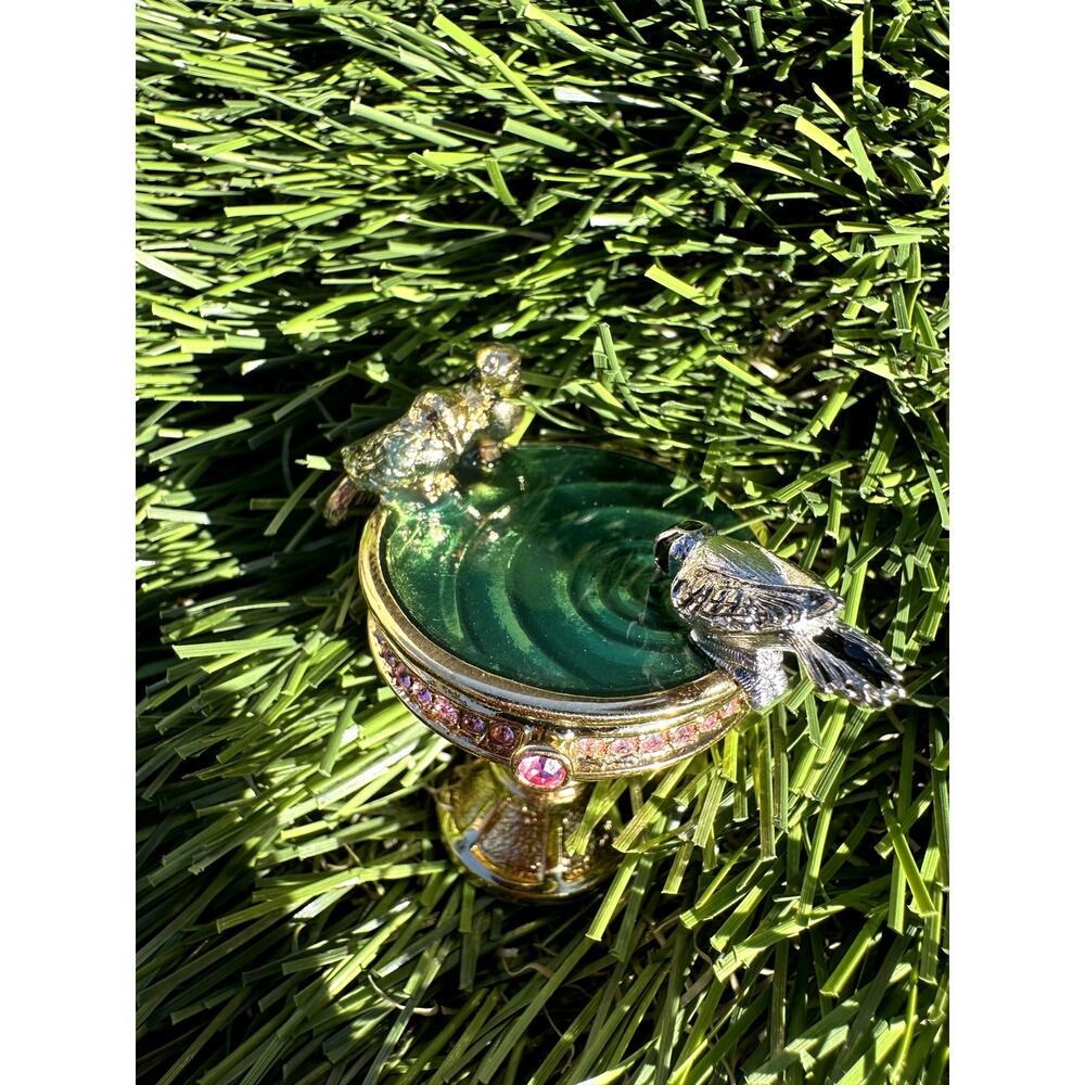 ⭐️Estee Lauder Solid Perfume Compact Bird Bath Birdbath⭐️ - Picture 7 of 12